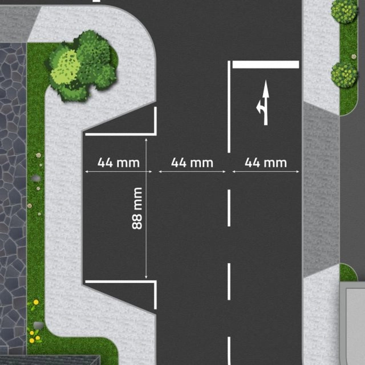 Straßenteppiche von Dein Spielteppich - passend für die Hersteller: SIKU, Matchbox, HotWheels & Majorette
